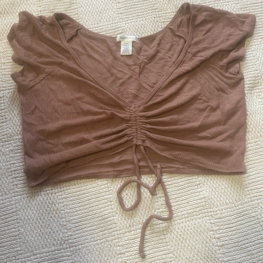 Bozzolo ribbed crop top
